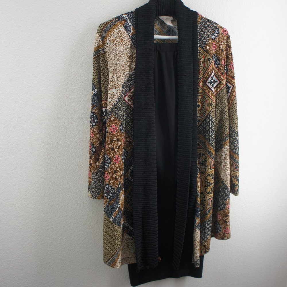 Chicos easywear crop pants w/ easywear jacket out fit size 3